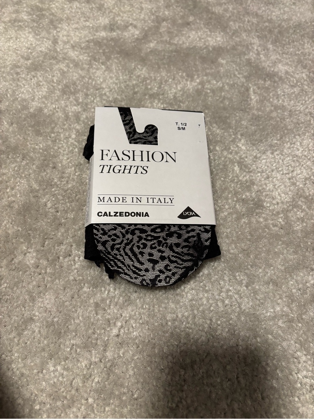 Calzedonia Women's Black Animal Patterned Fashion Tights